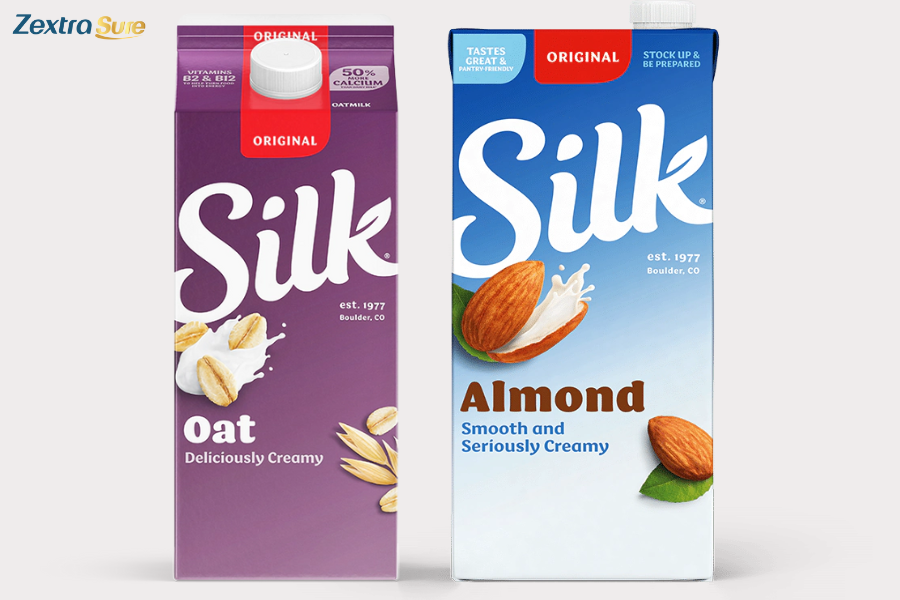 Silk oat milk compared to other plant-based milk